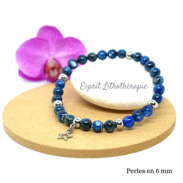 Bracelet Cyanite bleue