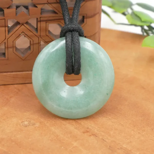 Donut en pierre naturelle Aventurine Verte