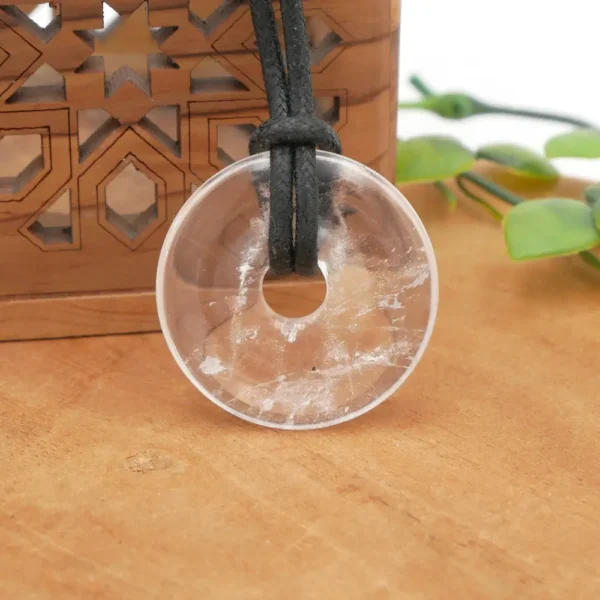Donut en pierre naturelle Cristal de Roche
