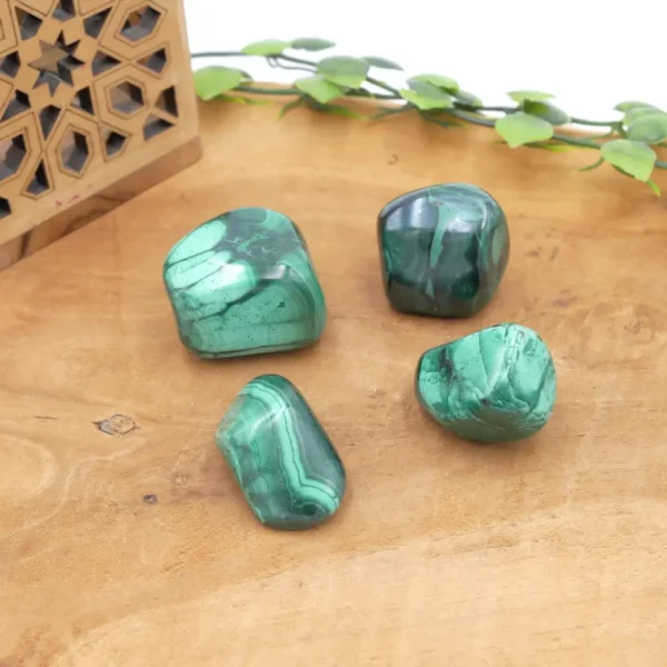 Photo Pierre roulée Malachite en pierre naturelle