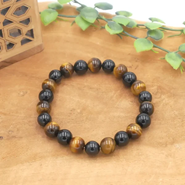 Photo Bracelet Triple protection en pierre naturelle, bijou fait main