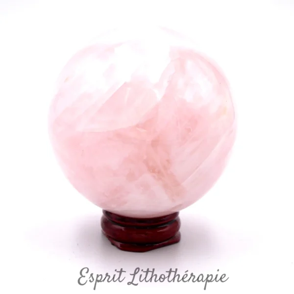 Sphère en Quartz rose, pierre naturelle de qualité