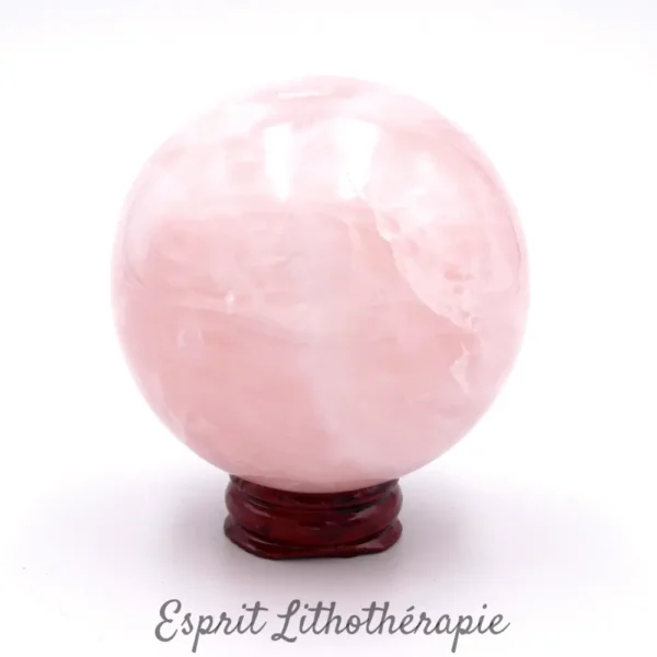 Sphère en Quartz rose, pierre naturelle de qualité