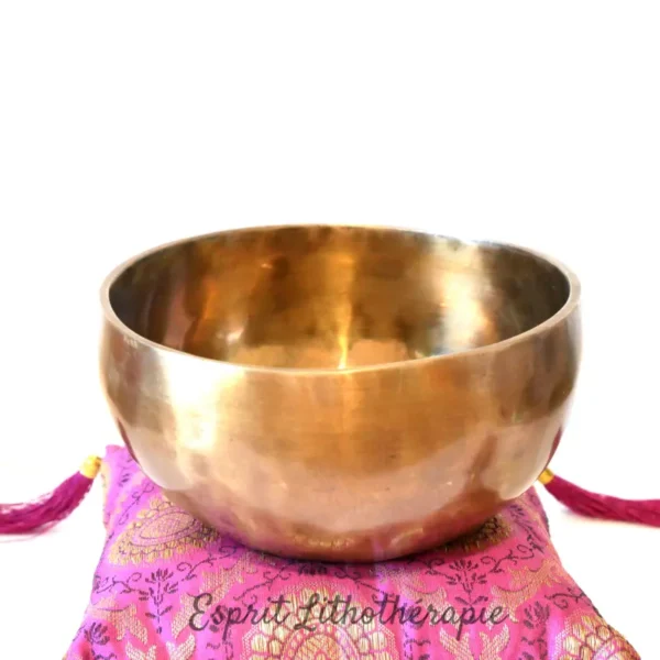 Bol chantant tibétain 7 métaux pour purification des pierres naturelles et cristaux