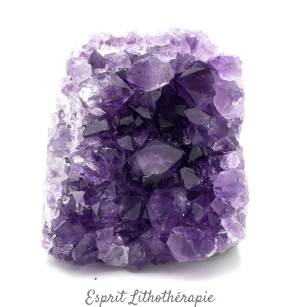 Druse en Améthyste d'Uruguay de qualité extra AAA, pierre violette