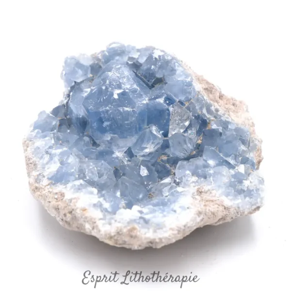 géode célestine en pierre naturelle de qualité