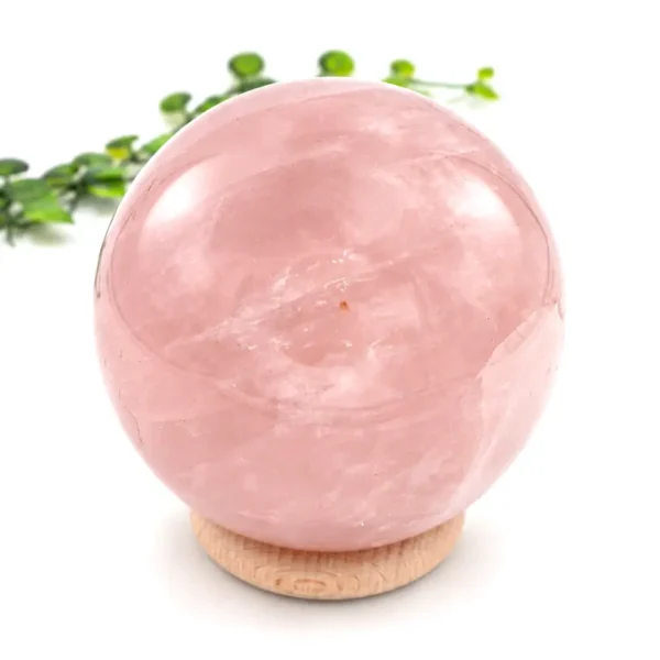 Sphère en quartz rose naturel de Madagascar qualité A