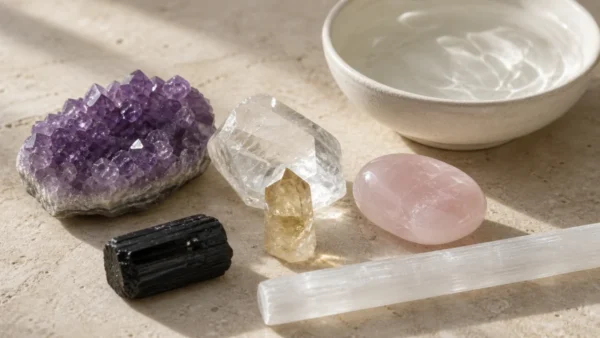 Tableau de Purification et Rechargement des Pierres : Le Guide des 50 Cristaux